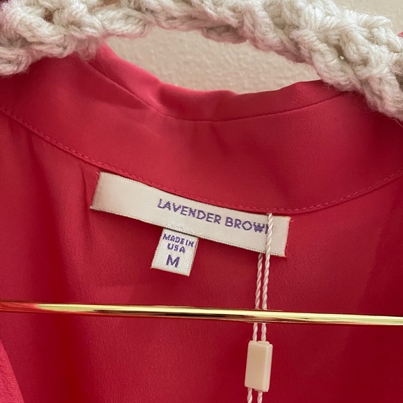 Lavender Brown Coral sleeveless romper NWT Medium - Picture 2 of 6